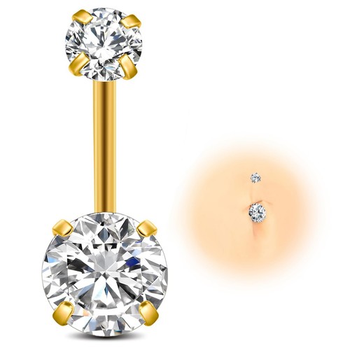 G23 titanio piercing ombelico - titanio,