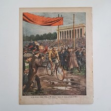 domenica del corriere 1910 n°24 ● CICLISMO ARRIVO DEL GIRO D'ITALIA