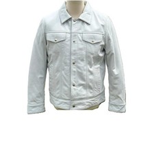Giacca Trucker In Pelle Da