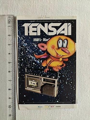 Tensai radio adesivo old - hi-fi,