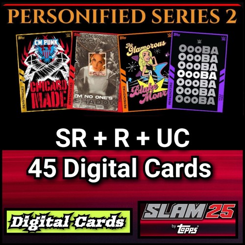 Set carte topps wwe slam - set,