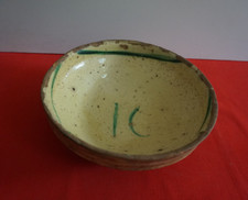 Antica coppa Puglia Ceramica Grottaglie Pugliese primi 900 terracotta smaltata