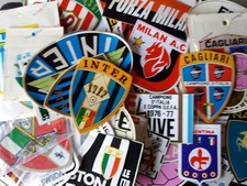ADESIVI VINTAGE ANNI 60 70 80  CALCIO INTER JUVE MILAN TORINO NAPOLI ITALIA.....
