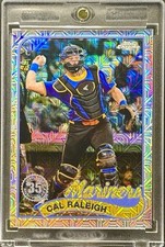 Cal Raleigh RARA CARTA INVESTIMENTO RIFRATTORE MOJO SSP TOPPS CHROME MARINERS COME NUOVA