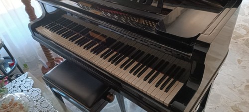 Pianoforte mezza coda nero - mezza, coda,