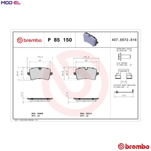 Set pastiglie freno - pastiglie,