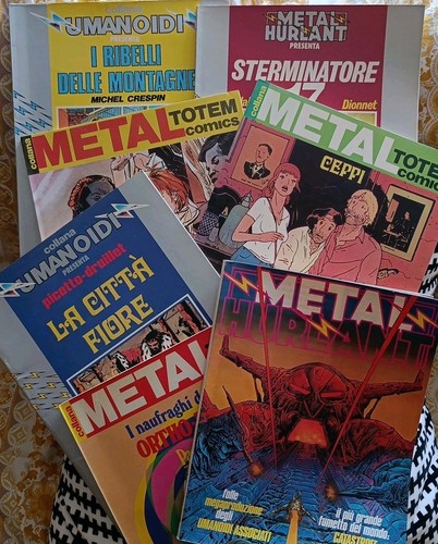 Set fumetti umanoidi metal - set,