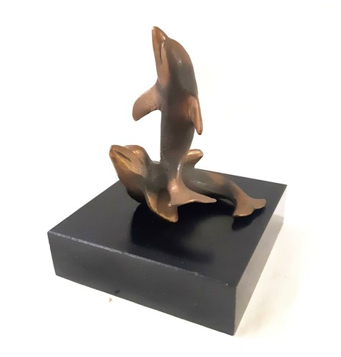 Scultura coppia delfini - coppia,
