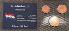 OLANDA - LOTTO 3 MONETE FDC 1