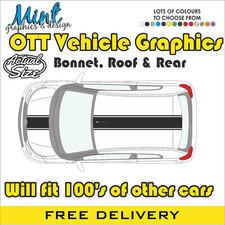 TOYOTA AYGO VIPER COFANO TETTO SPORT a righe decalcomanie adesivi grafica NO P&P 0TT