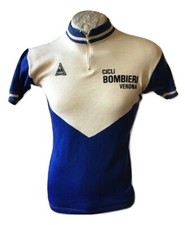 MAGLIA CICLISMO ENRY CICLI BOMBIERI VERONA JERSEY LANA VINTAGE SIZE 5