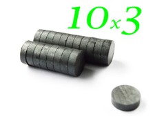 100 magneti 10x3mm ferrite - 100,