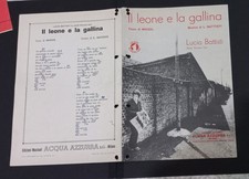 (D) SPARTITO LUCIO BATTISTI "IL LEONE E LA GALLINA" Ed.ACQUA AZZURRA