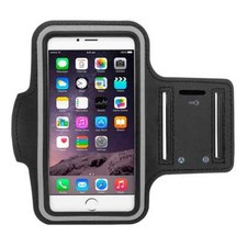 Fascia da Braccio Sport 140x67mm Armband Compatibile Samsung Xiaomi Huawei Nero