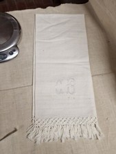 Asciugamani canapa lino frange