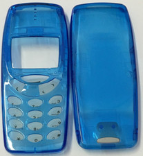 HNOK3310-BT Guscio per Nokia 3310 Blu Trasparente