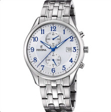 Orologio Festina Uomo Cronografo elegante /sportivo con Quadrante Bianco F6854/A
