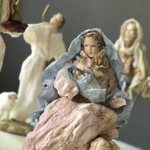 Ooak scultura presepe fatta - ooak,