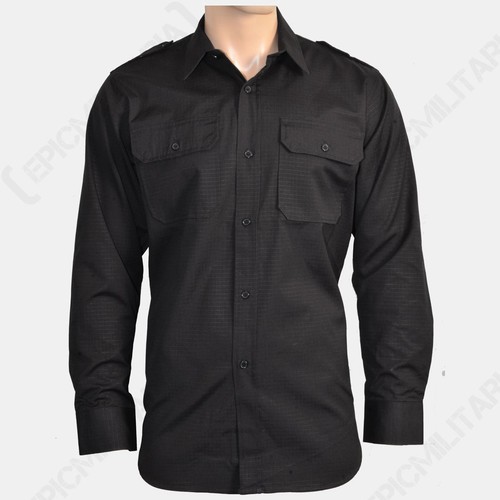 Camicia nera campo - campo, ripstop