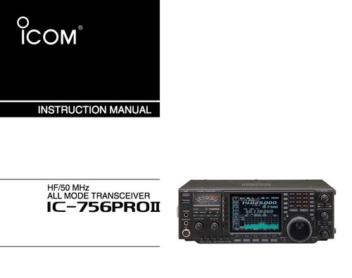 Icom 756pro2 manuale utente - icom, ic-756pro2