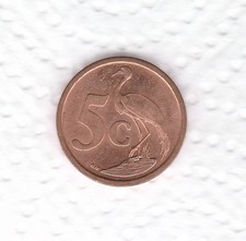SUD AFRICA   RARA MONETA    5    CENTESIMI   2007     FDC   