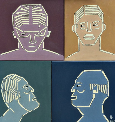 Arte moderna ritratti - moderna, teste