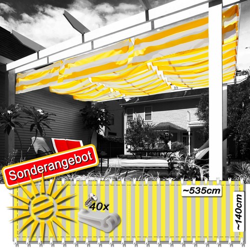 Tenda sole gialla - sole, crema