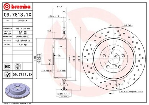 Coppia dischi freno brembo - dischi,