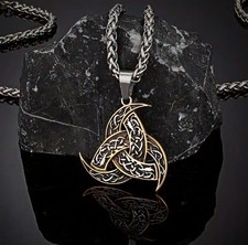 Collana Amuleto Vichingo Portafortuna Corno Di Odino Idea Regalo 