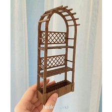 Casa delle bambole scala 1:12 miniatura semplice non finito fiori porta attrezzi mobili