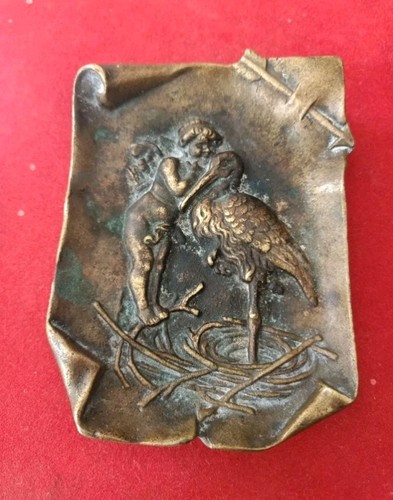 Antico posacenere bronzo - in,