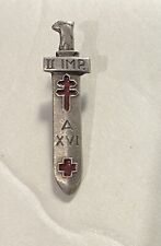 Giornata due croci gladio spilla originale croce rossa lotta antitubercolare