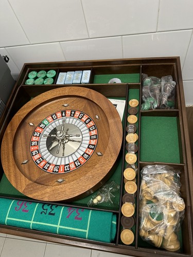 Scacchiera roulette legno - in,