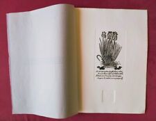 ERBARIO CAMALDOLESE XVII sec - 3 tavole riprodotte con torchio a braccia c. 1980