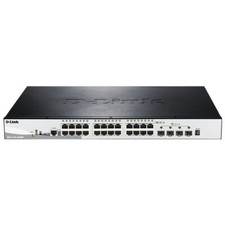 D Link Switch di rete 28 porte DGS 1510 SERIES Multi Smart Managed PoE Black DGS