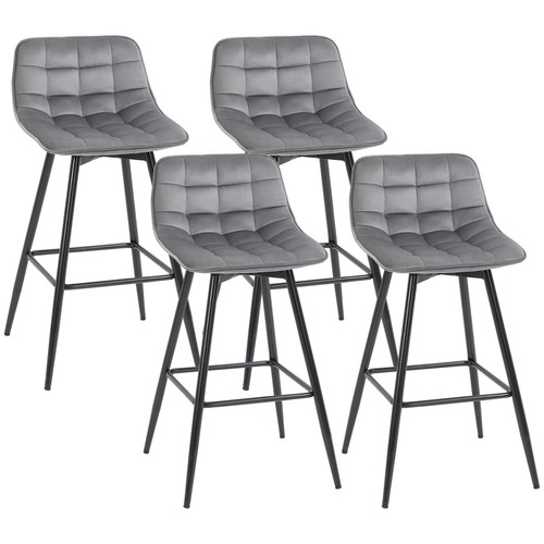 Homcom set sgabelli - 4, bar