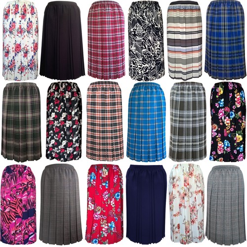 Gonne plissettate tartan donna