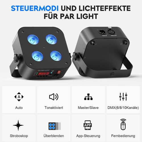 Batteria led ricaricabile - batteria, par
