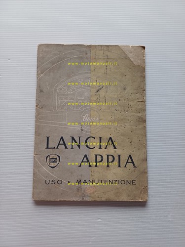 Lancia appia 1953 manuale - manuale, uso