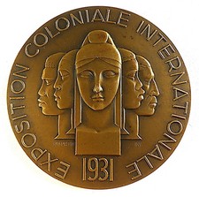 Medaille exposit coloniale - medaille,