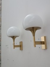 Paire d'appliques Murales par Gaetano Sciolari 1970s