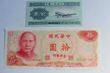 Vecchie banconote Cina Asia