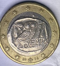 moneta Rara 1€ euro gufo