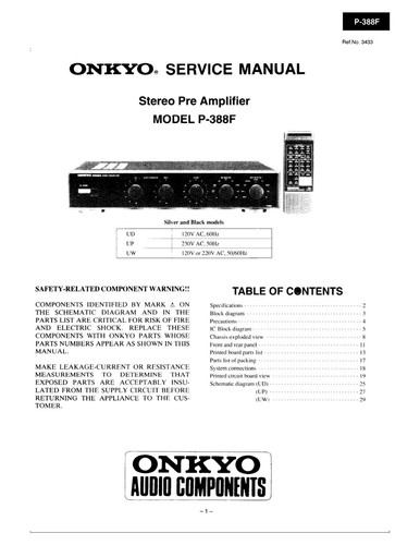 Manuale servizio per onkyo - manuale,