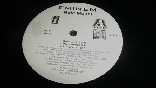 Rare promo eminem - promo, 12"