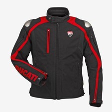 Giacca Moto da Uomo Originale Ducati Corse Tex C6 Black/Red 9810900