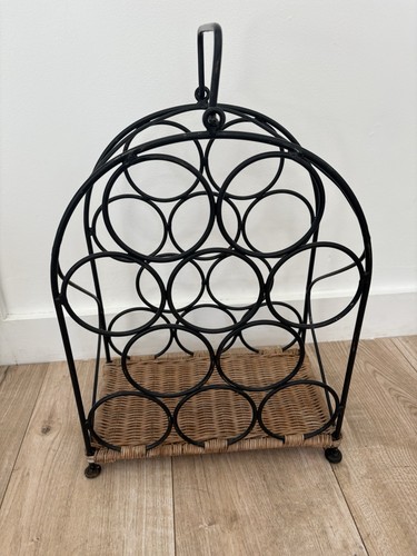 Porta vino vintage rattan - vintage, in