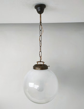 Lampadario sfera palla vetro