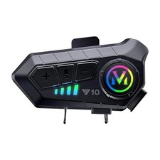 INTERFONO BLUETOOTH PER CASCO MOTO INTERFONO IMPERMEABILE IP65 MICROFONO V10