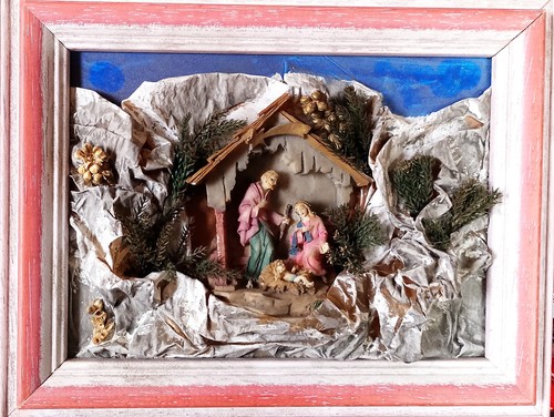 Quadretto con natività in - quadretto,